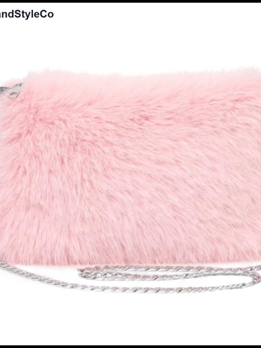 Faux Fur Crossbody Bag Detachable Chain Shoulder Purse Satchel Handbag